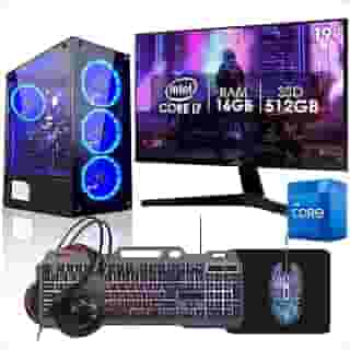 PC Gamer Completo Intel Core i7 16GB SSD 512GB Monitor 19' Kit Gamer Strong Tech