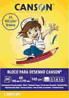 Bloco desenho branco A5 140g - com 20 folhas - Canson