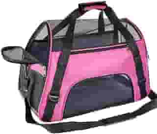 Bolsa Transporte Pet Para Cabine Avião Cachorro Gato de ate 8kg Premium (rosa)