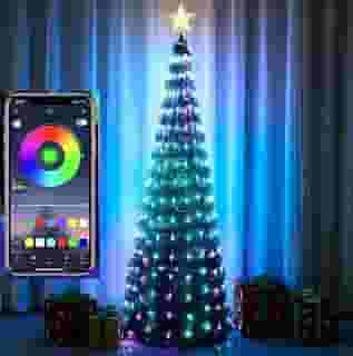 Pisca Pisca Natal 10mt 100 Leds 6 funções Smart Bluetooth Controle Remoto Prova de Agua USB Marca Monoc