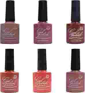Kit de Esmaltes em Gel Chic & Fun com 6 Unidades para Unhas UV/LED (6008)