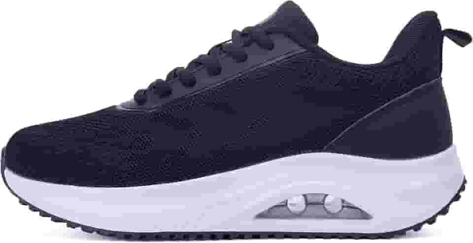 Tênis de caminhada feminino com suporte de arco ortopédico, tênis atlético para fascite plantar, alívio da dor nos pés, tamanho 36-42