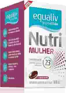 EQUALIV Nutri Mulher - Suplemento Alimentar em Cápsulas - Energia e Bem-estar - Multivitamínico Completo - Complexo B, Vitamina C, Ferro e Magnésio, 60 Cápsulas Gel