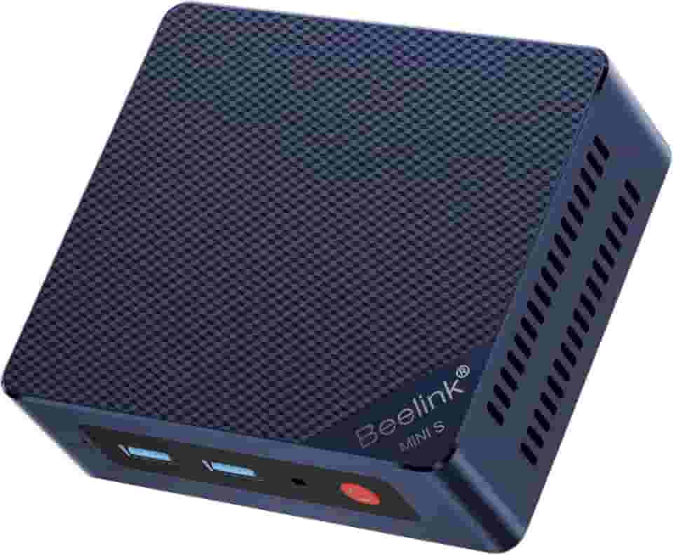 Beelink Mini PC, Mini S12 Mini Computer 12th Gen Quad-Core N95, Desktop Computers 8G DDR4 RAM 256G SSD, Small PC 4K UHD Dual HDMI, 2.4G+5G WiFi Gigabit Ethernet/BT4.0 for Office/Home/HTPC/Family-NAS