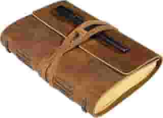 Caderno marrom – Melhor diário de couro genuíno legal para escritores, tamanho A5, diário de 16 x 21 cm, bloco de notas para homens e mulheres, vintage, presentes, trabalho, viajante, pessoal
