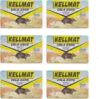 COLA RATO RATOEIRA ADESIVA ARMADILHA PEGA RATOS KELLMAT KELLDRIN - KIT 6 UNIDADES