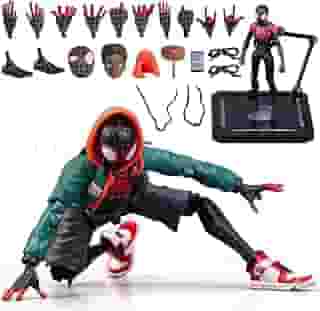 BkjHg S-piderMan: Into The Spider-Verse Miles Morales Sentinel SV-Action Figure (Exclusive) (Super Heroes)