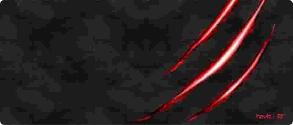 Havit Mouse Pad Grande Gamer MP860, 70 X 30 Cm, Tecido de Malha Fina, Base de Borracha Antiderrapante, Design com Bordas Costuradas, Útil para Cobrir Teclado, Mouse e Outros Objetos, Preto