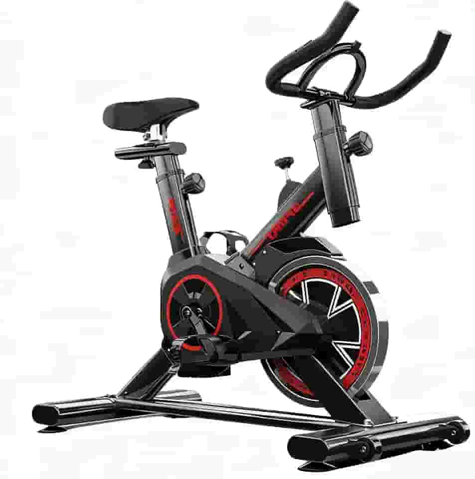 Bicicleta ergonomica Spinning Silenciosa Vertical com Ajuste de Resistência, Monitor LCD e Assento Confortável, Ideal para Academia e Uso Doméstico