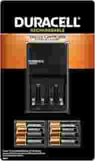 Duracell - Carregador de bateria Ion Speed 1000 com 6 AA + 2 pilhas AAA - Carregador para pilhas AA + AAA