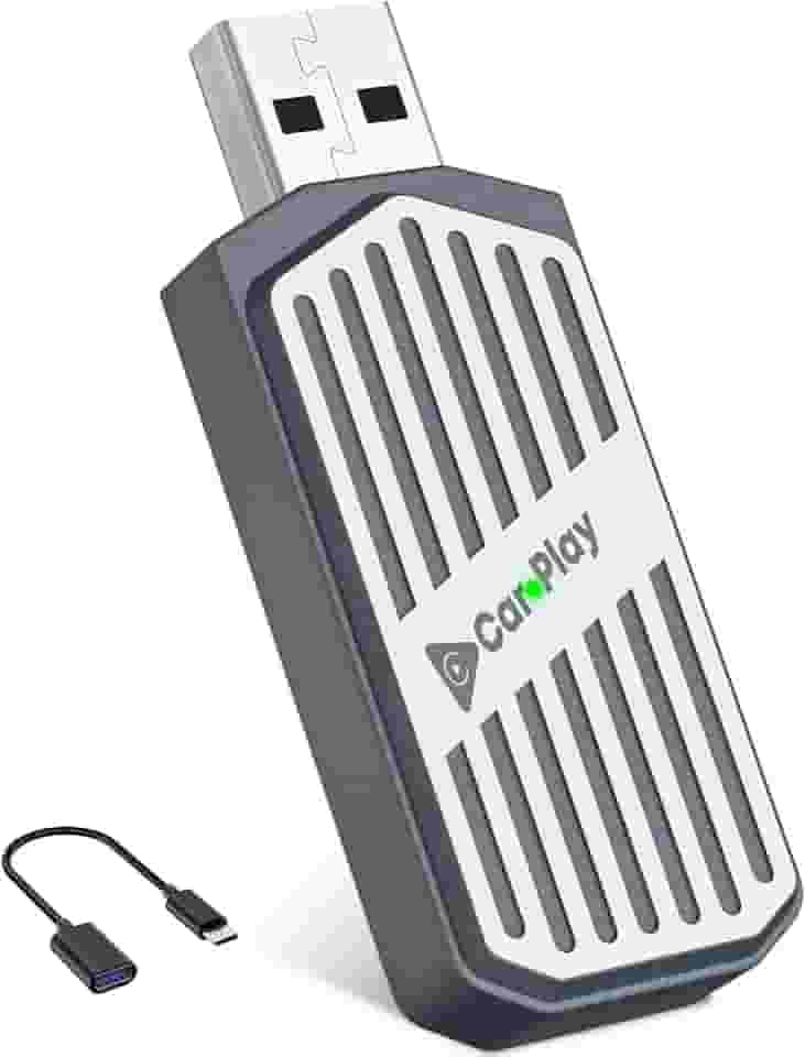 Adaptador CarPlay Sem Fio para Android e iPhone, Stage LinkFree 2 em 1 Mini CarPlay Com Fio para Sem Fio, Adaptador USB-C/USB Plug & Play Bluetooth para Carro, Controle Estável e Sem Atraso