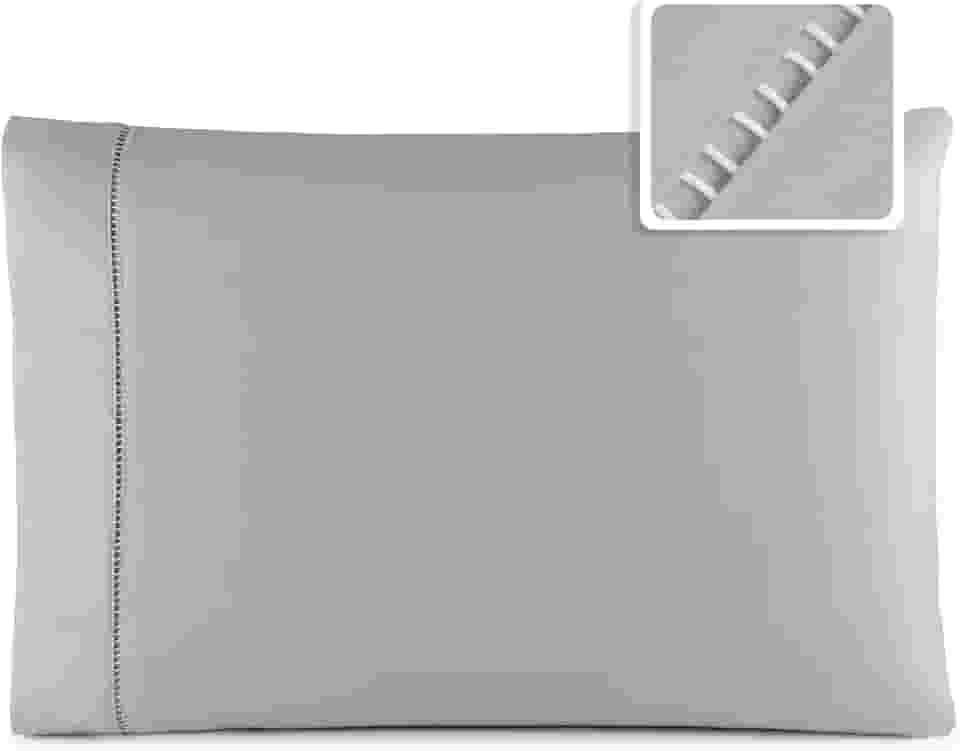 Kit Fronhas Percal Flex 400 Fios com Ponto Palito 70x50 (2, Cinza)