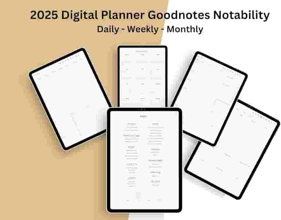 Digital planner 2025, Goodnotes planner, iPad planner, Notability planner, Dated digital planner, Digital calendar, Planner (English Edition)