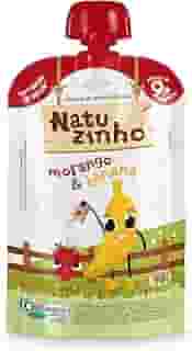 Natuzinho, Papinha Orgânica para Bebê, Sabor Morango e Banana, Sem Açúcar, Aditivos ou Conservantes, Estimula o Paladar, 99g