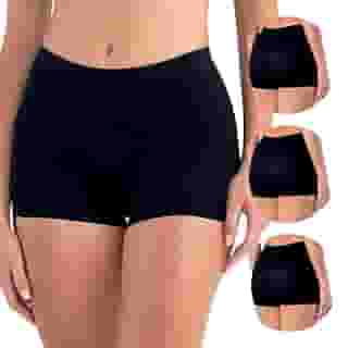 Kit 3 Calcinhas Boxer Sem Costura Short Segunda Pele Anágua Poliamida Feminina She by Mash
