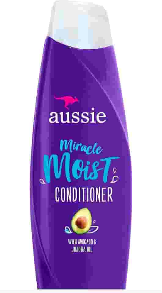 Aussie, Condicionador úmido ParabenFree Miracle com óleo de jojoba de abacate para cabelos secos, cítricos, 30 ml, Branco,