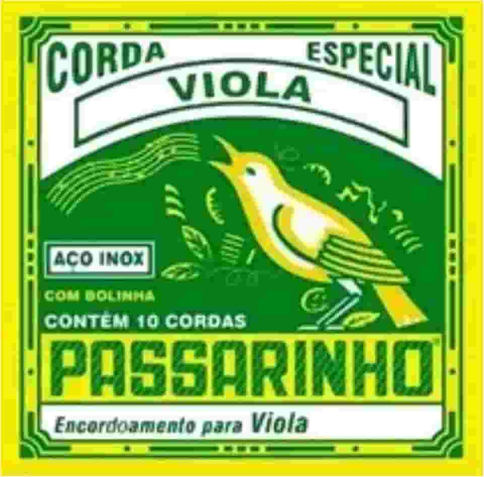 Encordoamento Paganini Passarinho Pe820 Viola Caipira Cebolao Mi - e Jogo De Corda Para Viola 10 Cordas Cebolão Em Mi(e)