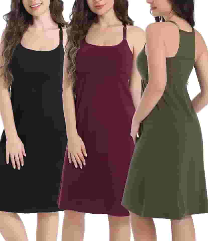 Pacote com 3 regatas de maternidade com sutiã de algodão para amamentação