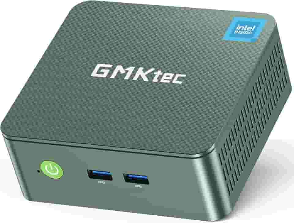GMKtec Mini PC N150, G3 Plus Intel Twin Lake N150 (3,4GHz), 8GB DDR4 RAM 256GB PCIe M.2 SSD, Computador Desktop 4K Dual HDMI/USB3.2/WiFi 6/BT5.2/2.5G RJ45