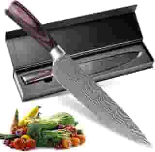 Faca do Chef Profissional Ergonômica Aço Inoxidável com Alto Teor de Carbono
