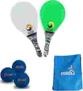 Kit Frescobol 2 Raquetes Polimero mais 3 Bolas Penn