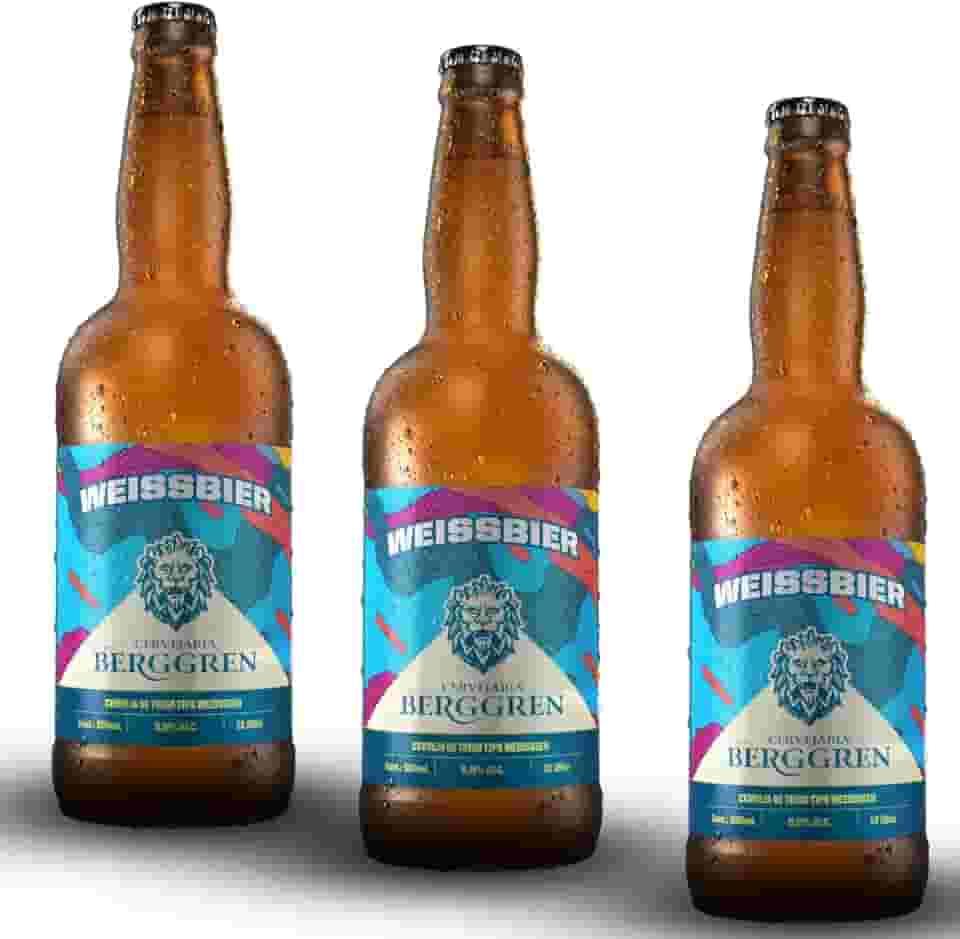 Cerveja Berggren de Trigo Weissbier 500ml - 3 unidades