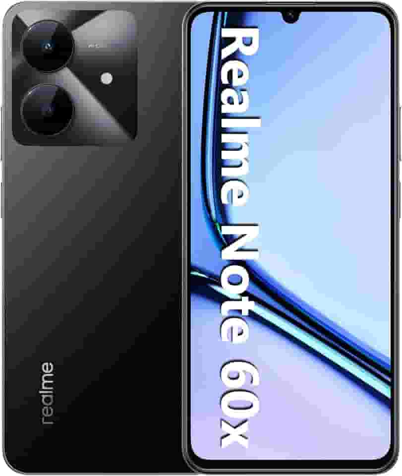 Smartphone Realme Note 60x RMX3938 3 GB de RAM/ 64 GB/Bateria de 5000mAh e tela de 6,74" 90Hz HD/Midnight Black (Preto)