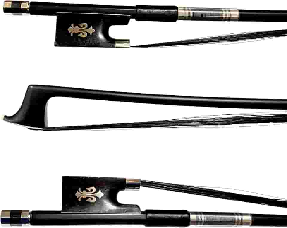 Arco Violino 4/4 Fibra de Carbono Profissional Premium Gold Talão Trabalhado