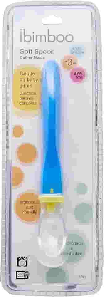 Ibimboo Colher Silicone Flexivel Rn Azul