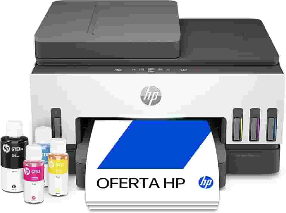 Impressora Multifuncional HP Smart Tank 794 Tanque de Tinta Colorida Wi-Fi Scanner Duplex, Bluetooth. Funções: Imprimir, Copiar, Digitalizar. Cor: Branco (2G9Q9A)