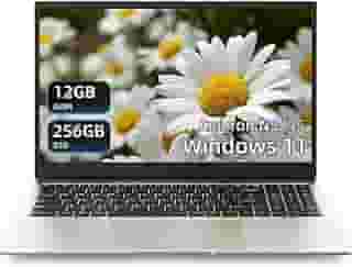 Laptop Windows 11 Pro de 15,6 polegadas, 12 GB de RAM com notebook 256 GB de ROM, processadores de CPU N5095 de até 2,9 GHZ, 5G WiFi/BT 4.2/HDMI - Laptops empresariais/computador estudantil, laptop