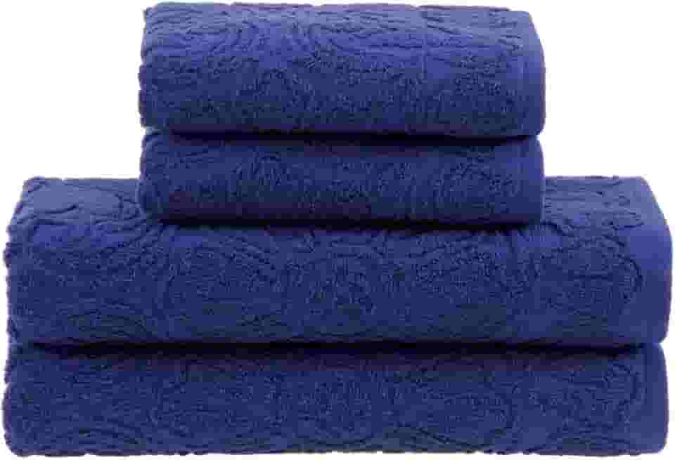 Buddemeyer Jogo de Toalhas Florentina Banho Azul 4 peças