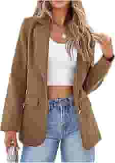 Blazer Blazer feminino de manga comprida Slim