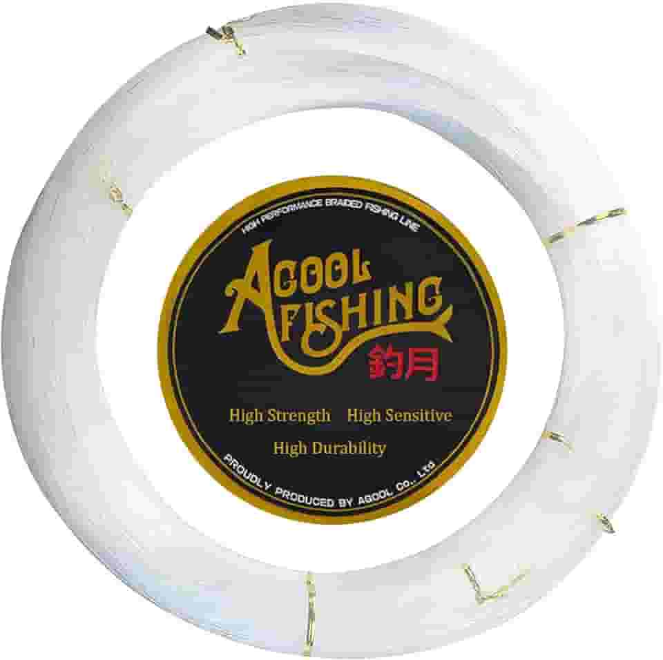 Linha de pesca monofilamento transparente super potência sem memória nylon mono linha líder de pesca linha de arremesso forte e resistente à abrasão em água doce e salgada 500 m / 547 jardas