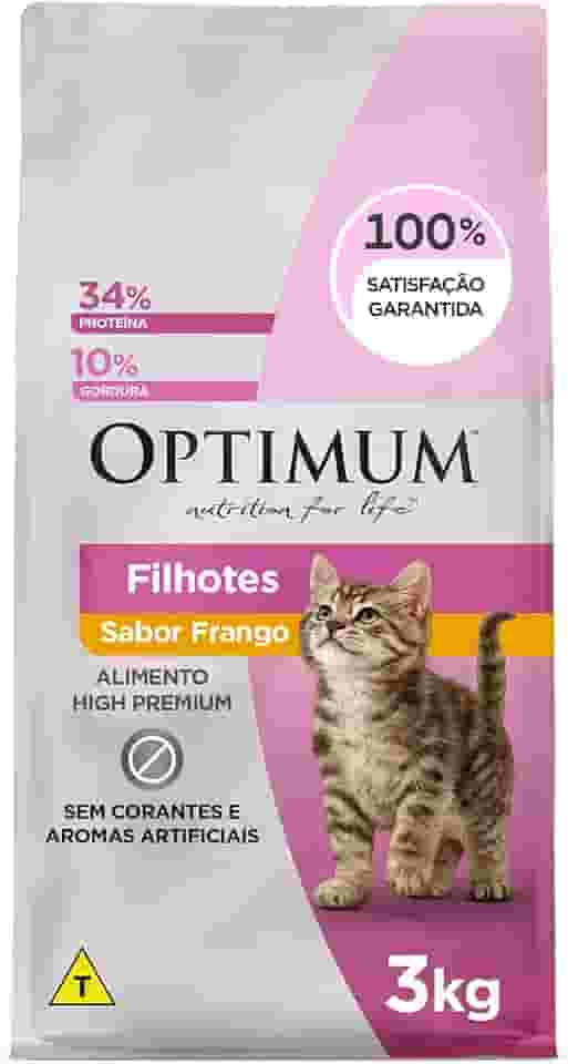 Ração Optimum para Gatos Filhotes Sabor Frango 3kg