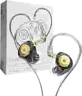 Fone De Ouvido Profissional KZ EDX Pro Intra-auricular, Driver Dinâmico Magnético Composto de 10mm, Cabo Substituível, Original - Perfeito para Cantores - AlverSun (PRETO)