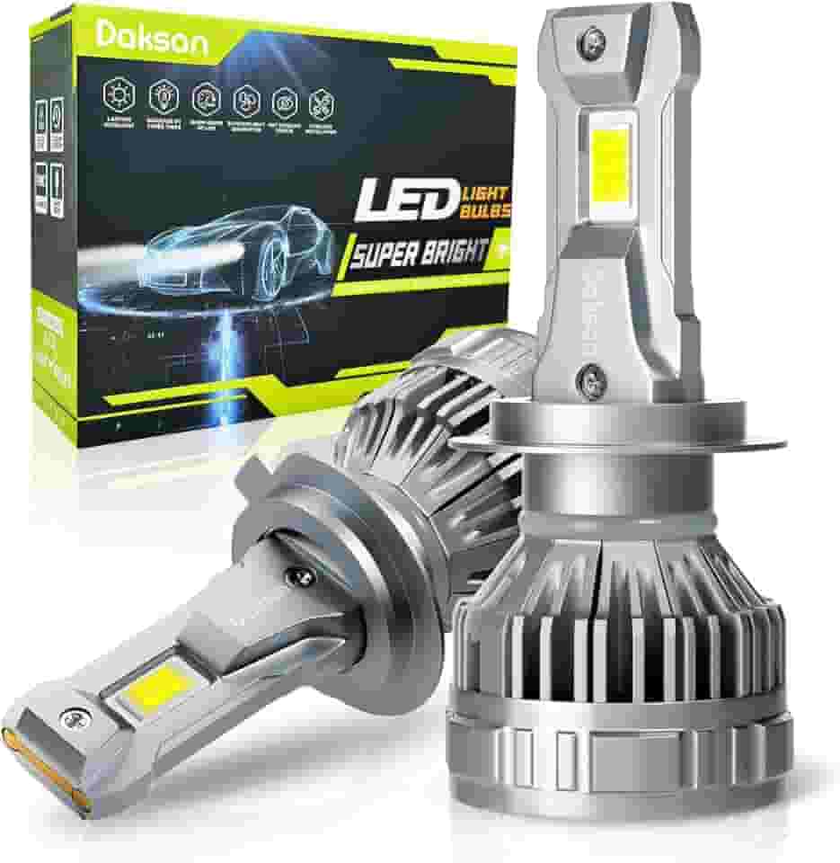 Kit Ultra Lâmpada LED Daskan Farol H7 H11 HB3/9005 HB4/9006 36000LM 6500K Branco Frio, 2 Lâmpadas 100W Super Brilho, IP68, 12-24V (HB4)