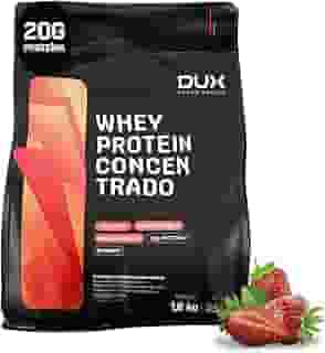 Whey Protein Concentrado Morango Refil 1.8kg – Contribui Para o Ganho Muscular Hipertrofia – Dux Human Health