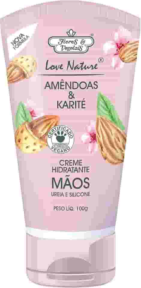Flores & Vegetais Creme Hidratante Mãos Amêndoas & Karité Love Nature® 100G