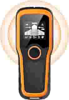Scanner de parede 5 em 1 – Detector para madeira, metal, vigas, tubos e fios AC, versão atualizada de chip inteligente, tela LCD de alta definição e alarme audível
