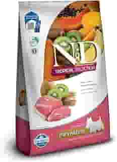 N&D Tropical para Cães Adultos de Raças Mini e Pequenas Sabor Suíno, Cereais e Frutas Tropicais 2,5Kg