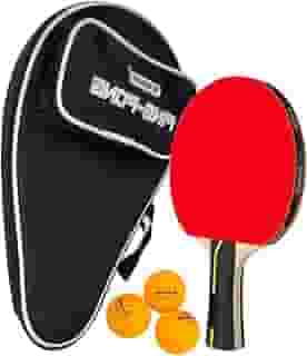 Raquete De Ping Pong Tênis De Mesa Profissional Com Raqueteira