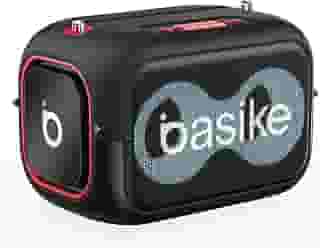 Caixa de Som Bluetooth Basike, Caixinha de Som Potente, IPX5, 6 Horas de Bateria, Rádio FM, Entrada AUX/USB/TF, Carregamento Tipo-C, (Preto)