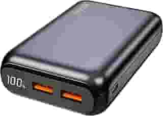 Geonav Power Bank, Carregador Portátil Universal 20.000mAh, USB-A (até 18W) + USB-C (até 20W), Compacto, Carregamento Rápido, Pass Through, Led Indicador de Bateria, PB20K20WSG, Cinza espacial