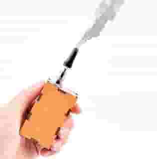 Rhomba Mini máquina de fumaça portátil, efetora de fumaça, usada para efeitos especiais de fumaça, adereços de disparo, teste de fluxo de ar e outras cenas