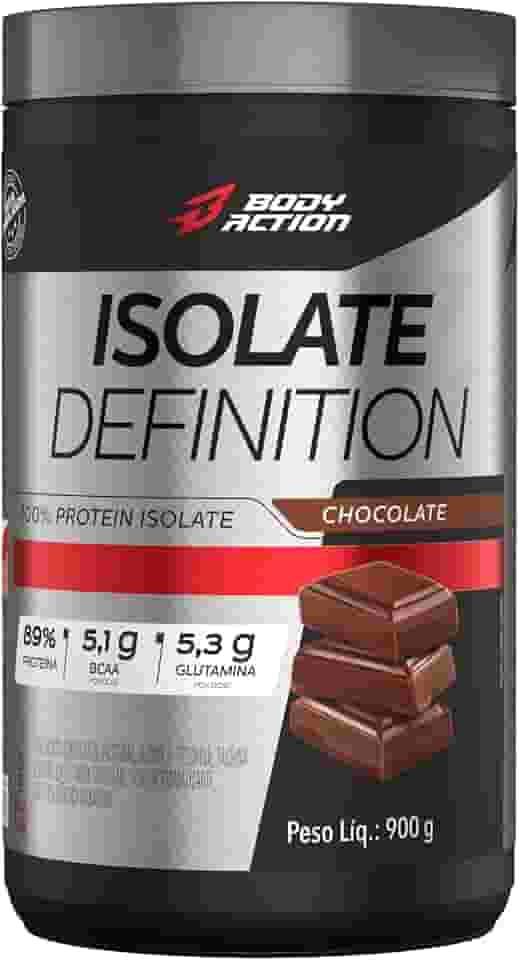 Whey Protein Isolado Isolate Definition 900g Sabor Chocolate Bodyaction