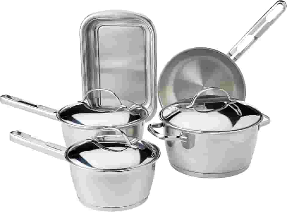 Jogo de Panelas em Aço Inox 5 peças Allegra Tramontina