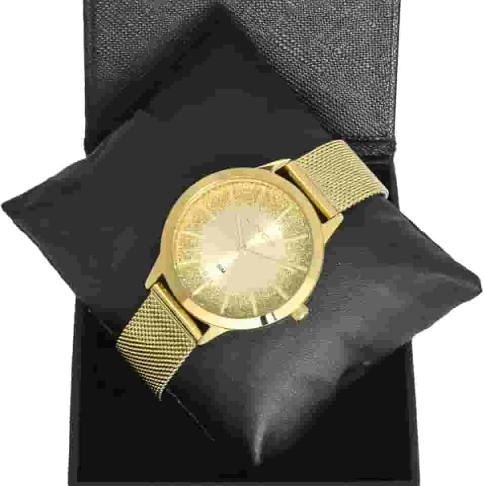 Relógio Lince Feminino Ref: Lrg4678l C1kx Glitter Dourado