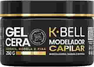K-BELL Gel Cera Modelador de Cachos 250g – Fixação Duradoura, Hidratação com Biotina, Colágeno Vegetal e Babosa