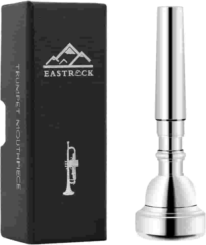 EastRock Bocal de trompete banhado a prata 5C feito de latão para jogadores profissionais iniciantes